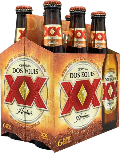 Dos Equis Amber Bottles