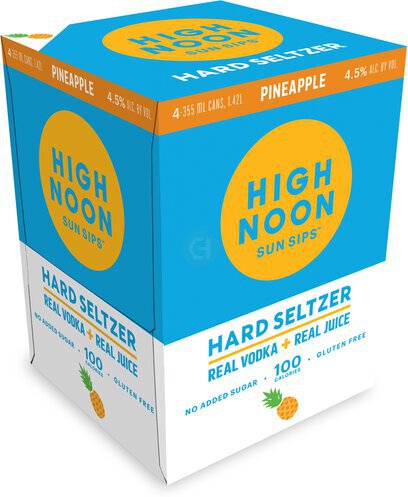 High Noon Pineapple Vodka & Soda RTD Cocktail Cans