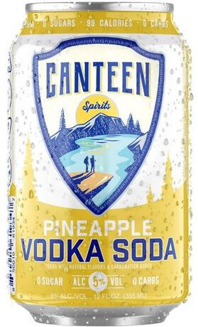 Canteen Pineapple Vodka Soda Vol 4pk