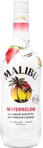 Malibu Caribbean Rum with Watermelon Flavored Liqueur